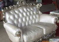 廣州外貿豪華銀白歐式古典雕花實木真皮沙發_家居家具_世界工廠網中國產品信息庫